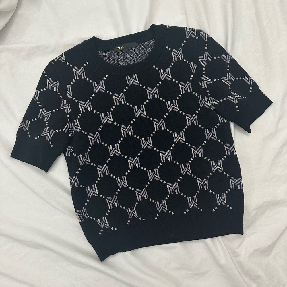 Maje Mina Jacquard top